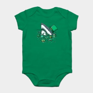 St Patricks Day Sweets Shark Baby Bodysuit